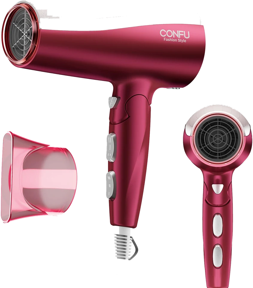 Foldable 1875W Hair Dryer with its concentrator