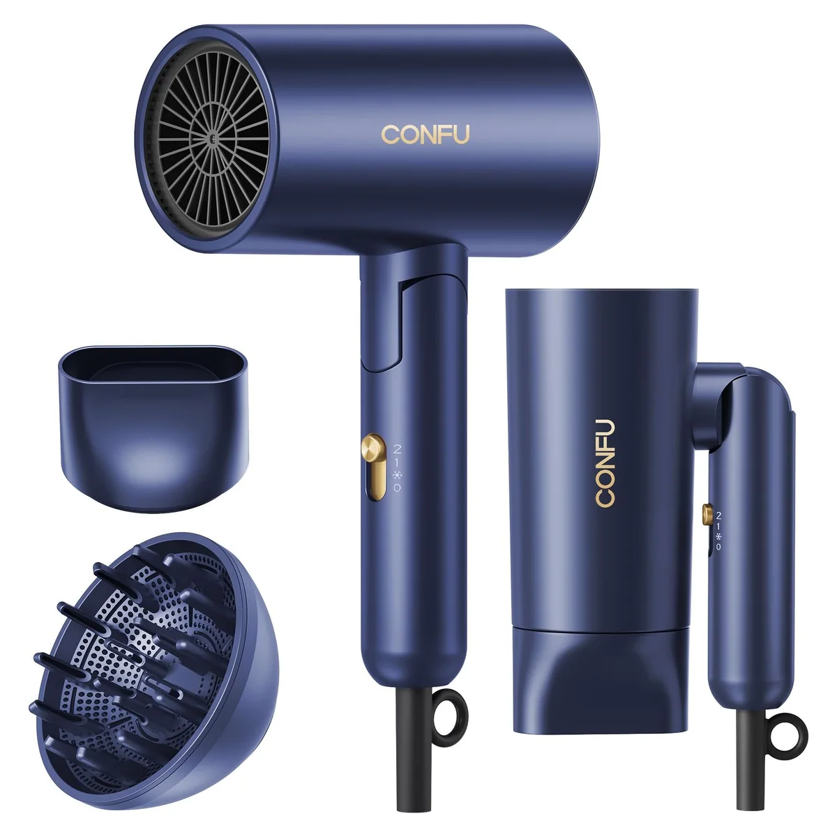 CONFU Foldable Diffuser Hair Dryer