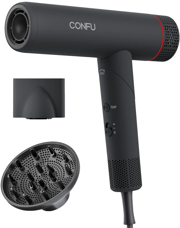 High-Speed Hair Dryer F4 with its concentrator, diffuser